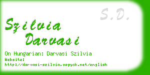 szilvia darvasi business card